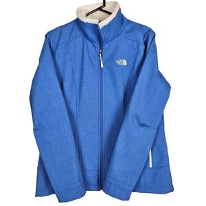 The North Face Blue Faux Fur Sherpa Lined Winter Jacket Women’s Size L
